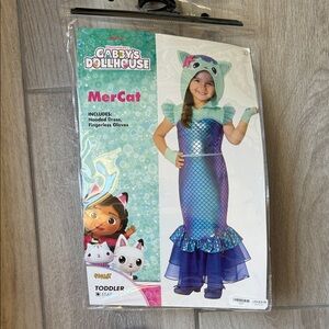 MerCat Costume for Kids - Blue and Purple